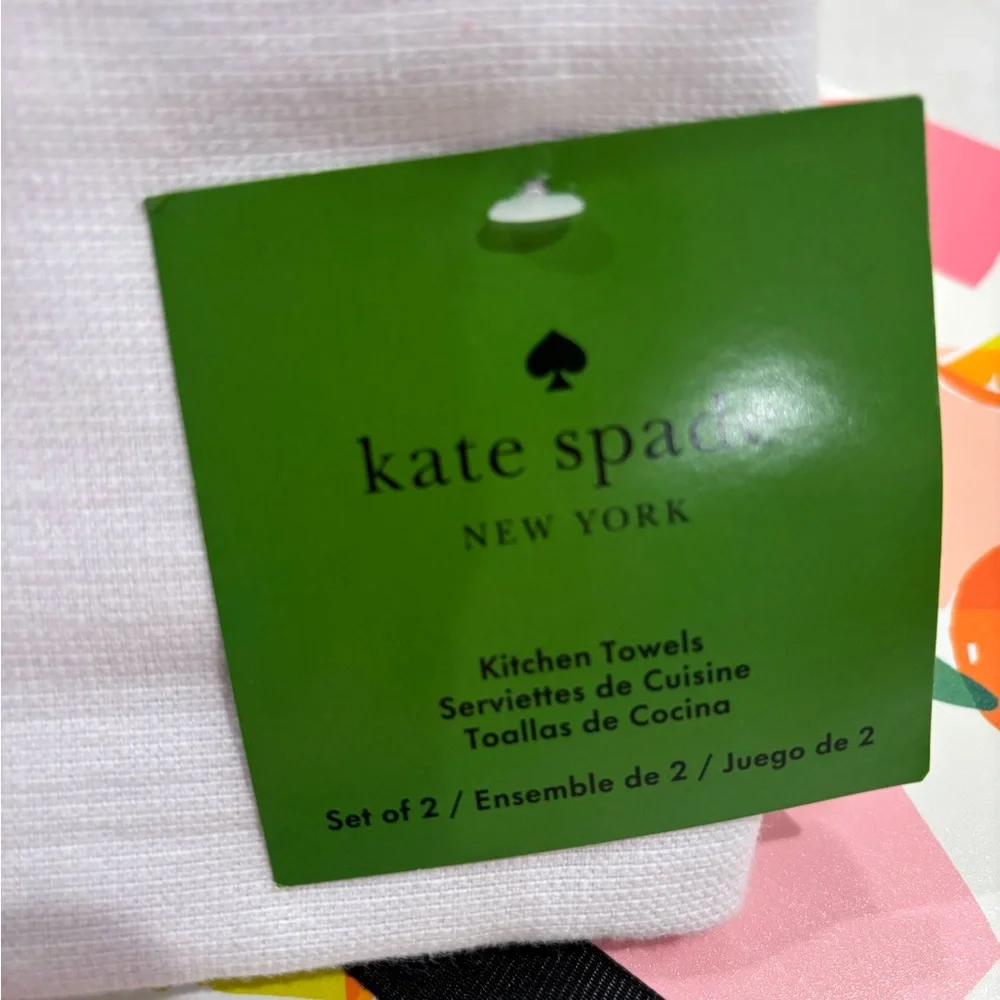 NWT Kate Spade dining bundle: summer cocktail placemats & kitchen towels